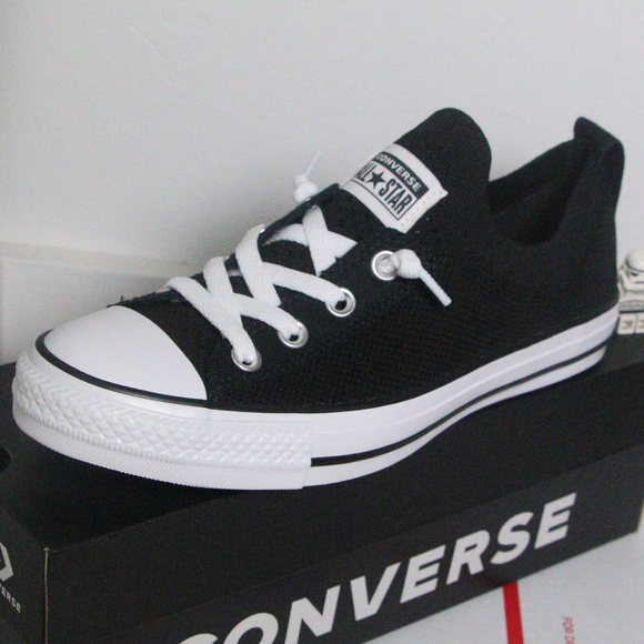 Converse Black All Star Shoreline Knit Slip Ons - Picture 5 of 7